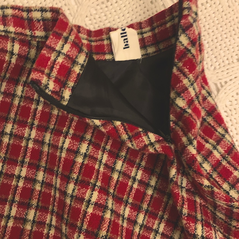 Plaid A-line Skirt